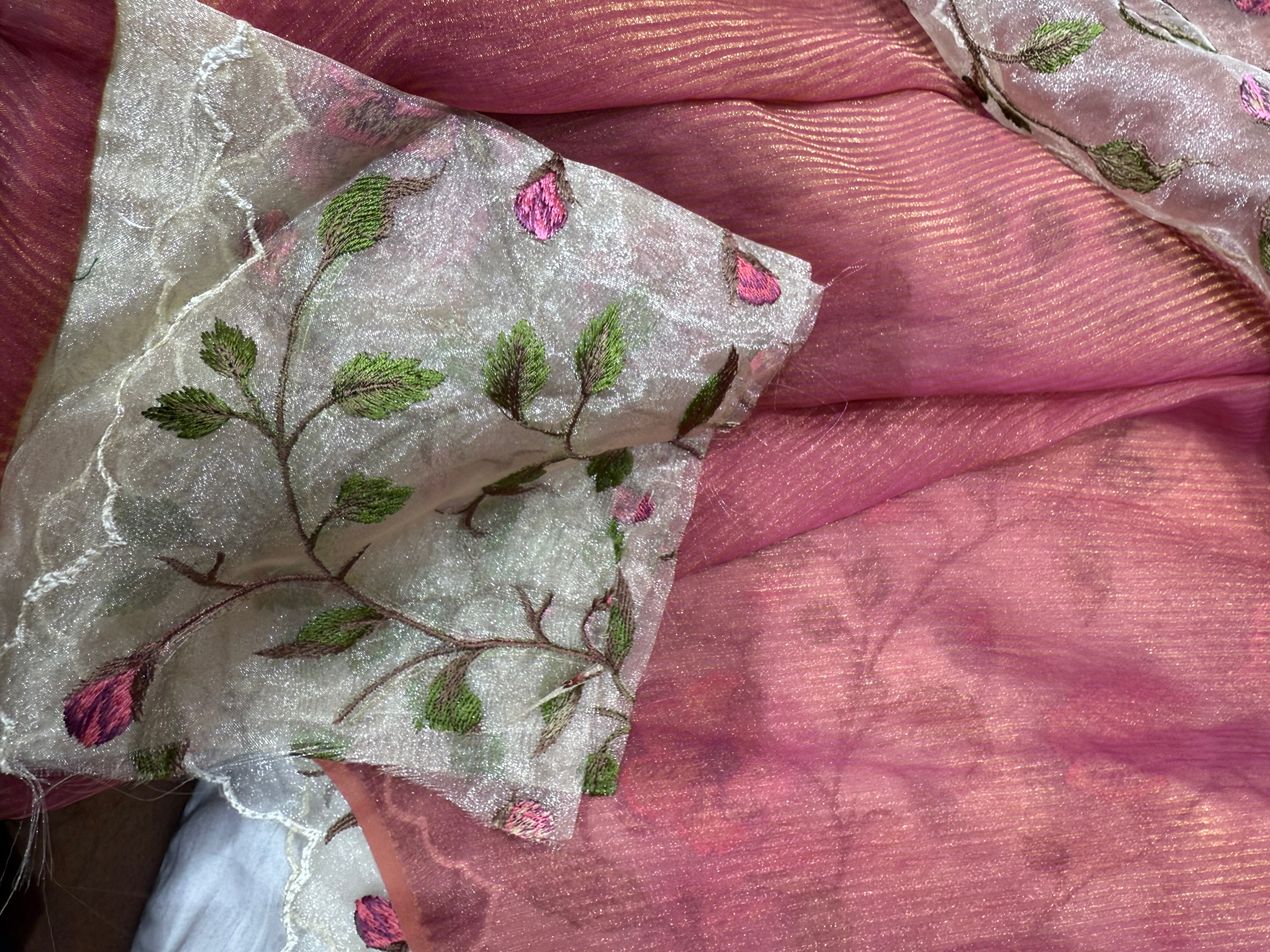SSS-90 desiner Korean silk  saree
