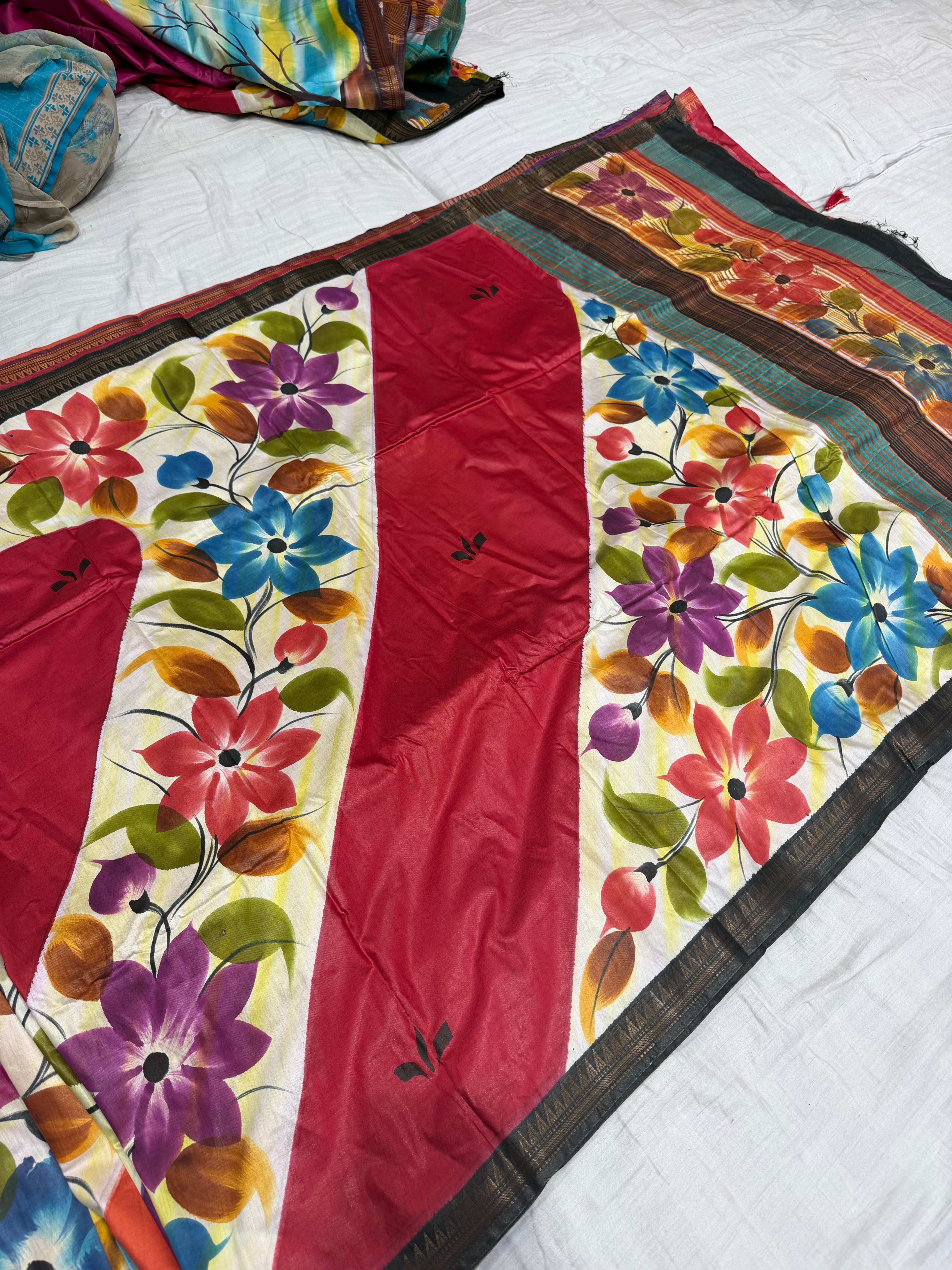SSS-116 hand paint sarees