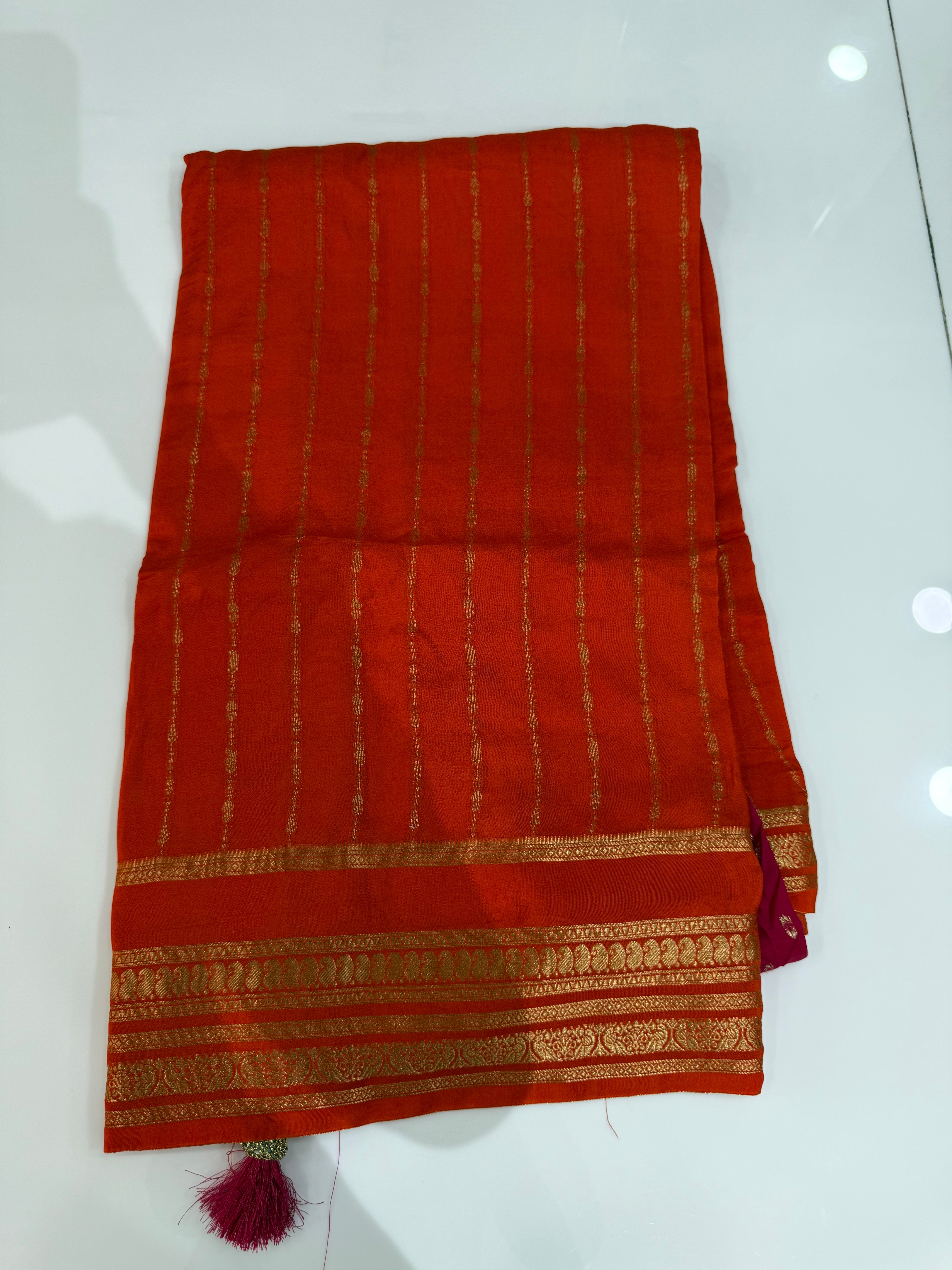 SSS-121 vintage mysore silk sares