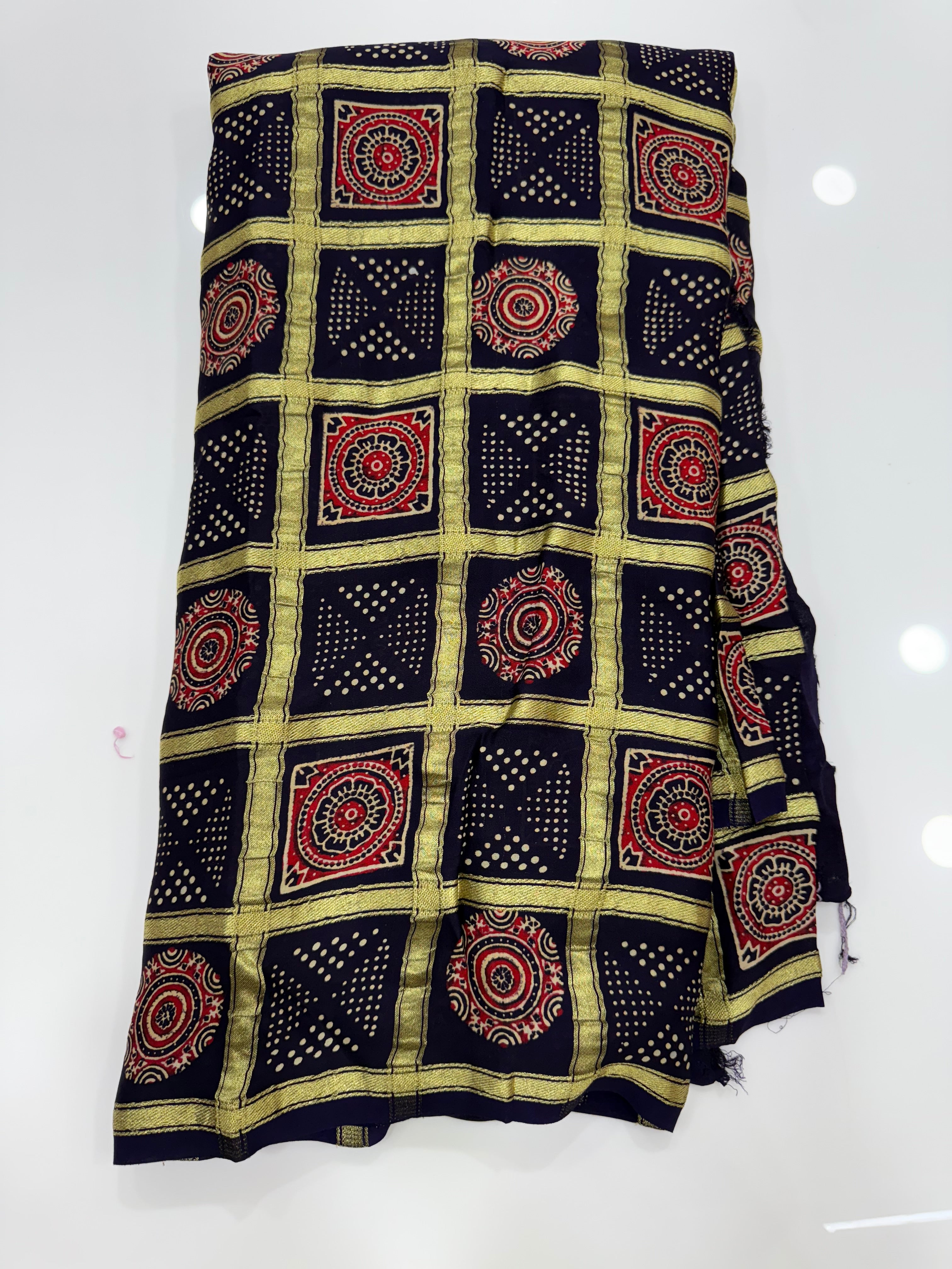 SSS-25 ajrak saree
