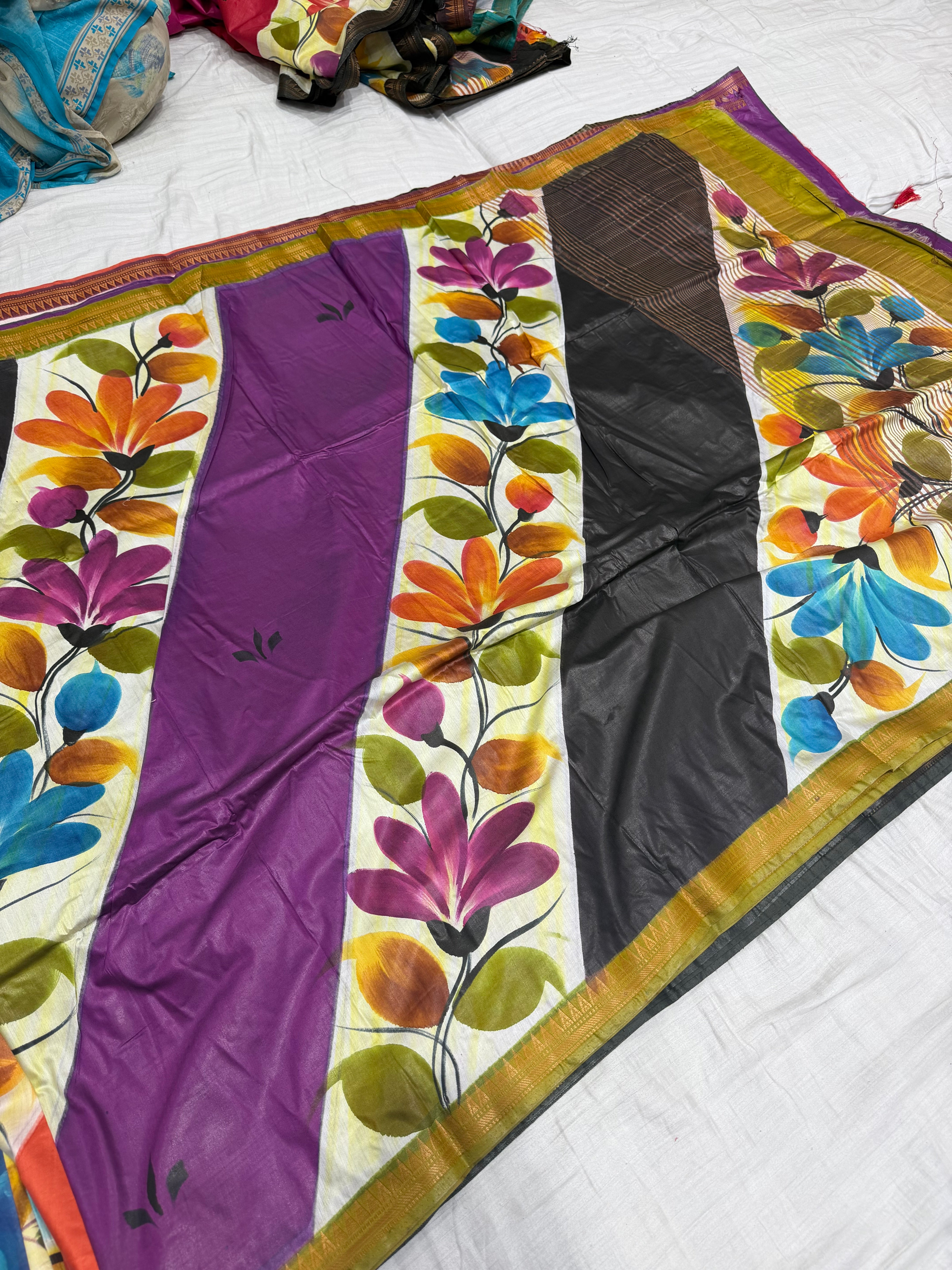 SSS-116 hand paint sarees