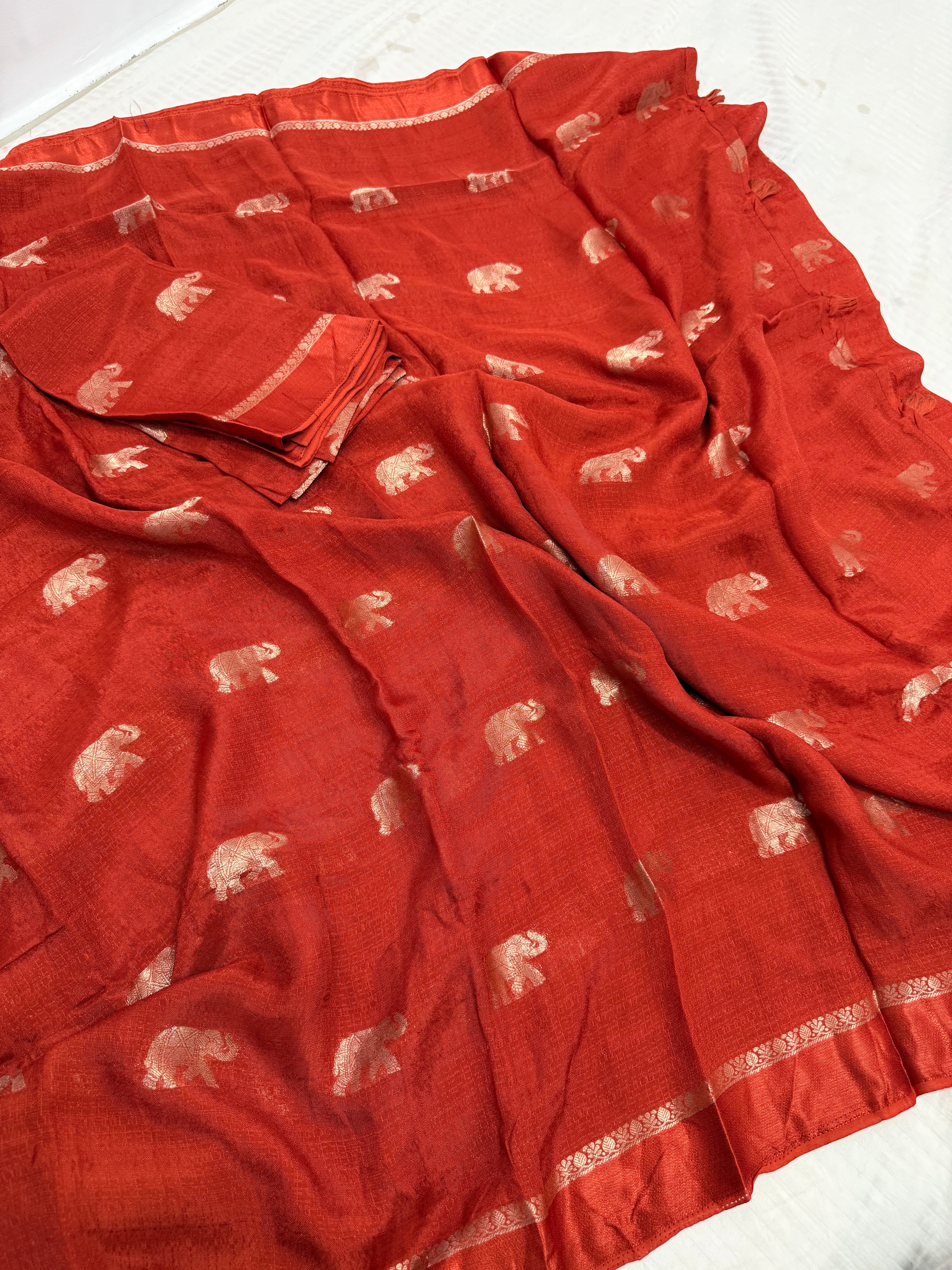 SSS-27 tussar work saree