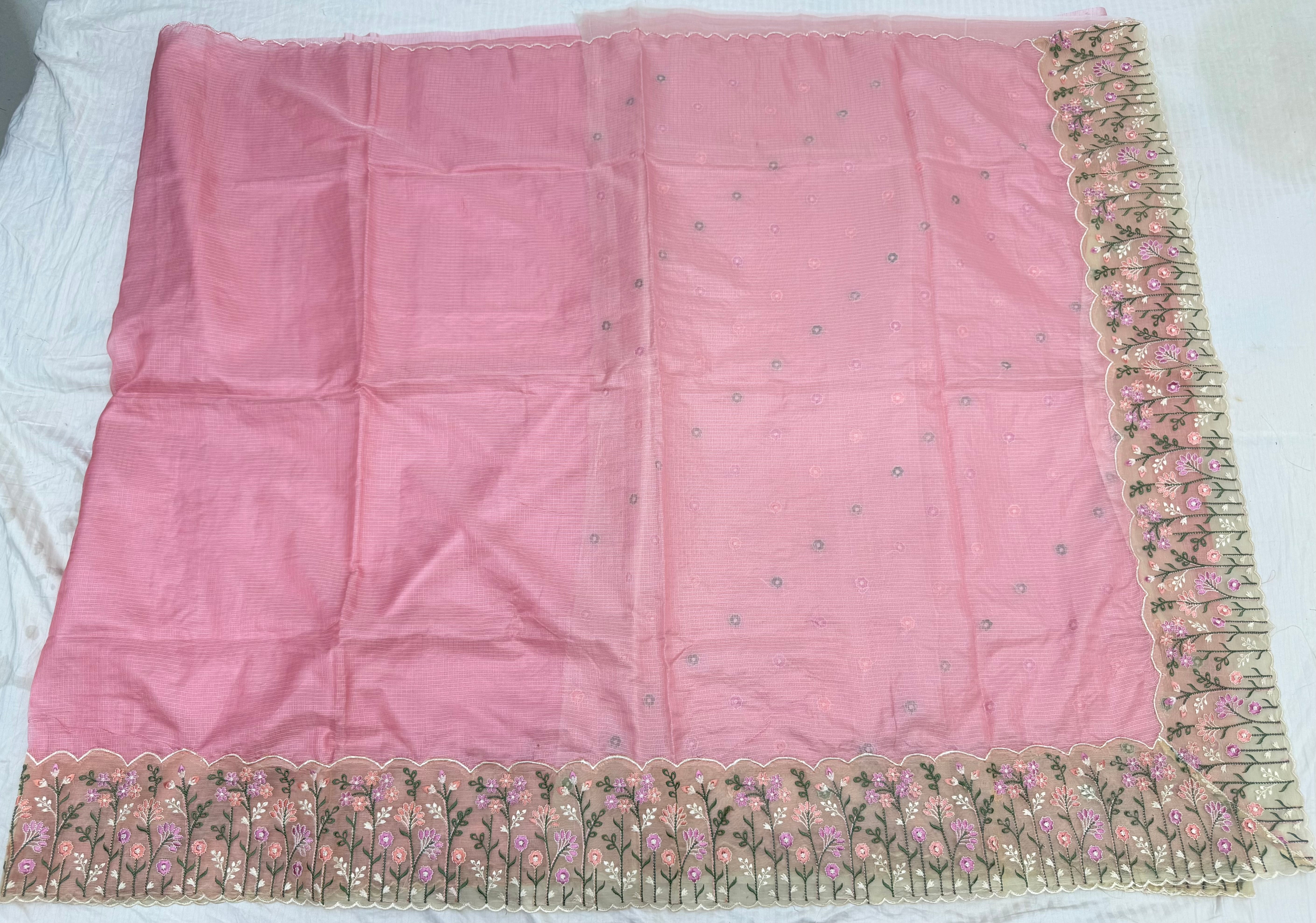 kotta sarees with embroidery border