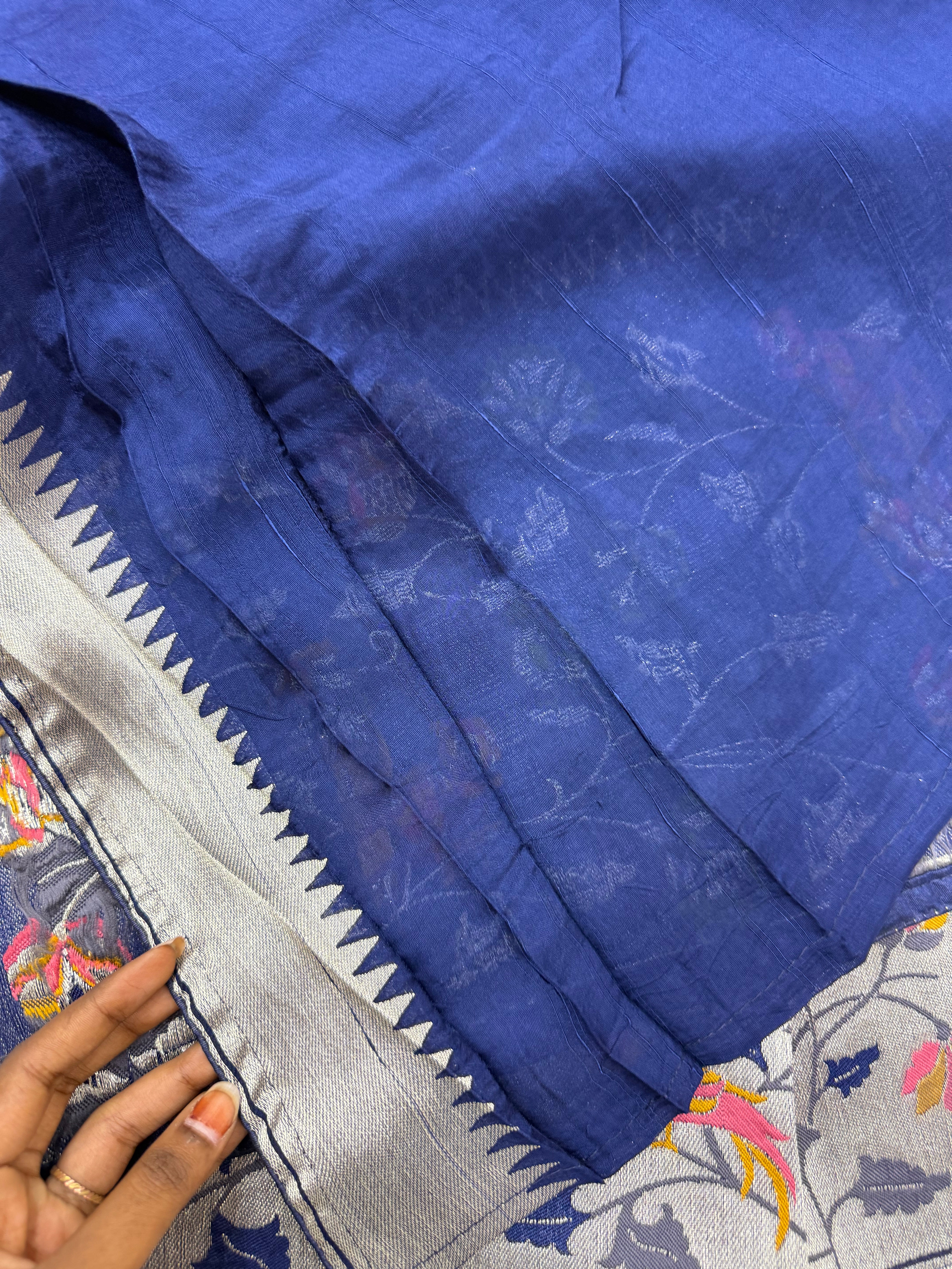 SSS-57  munga tussar georgettee paithani