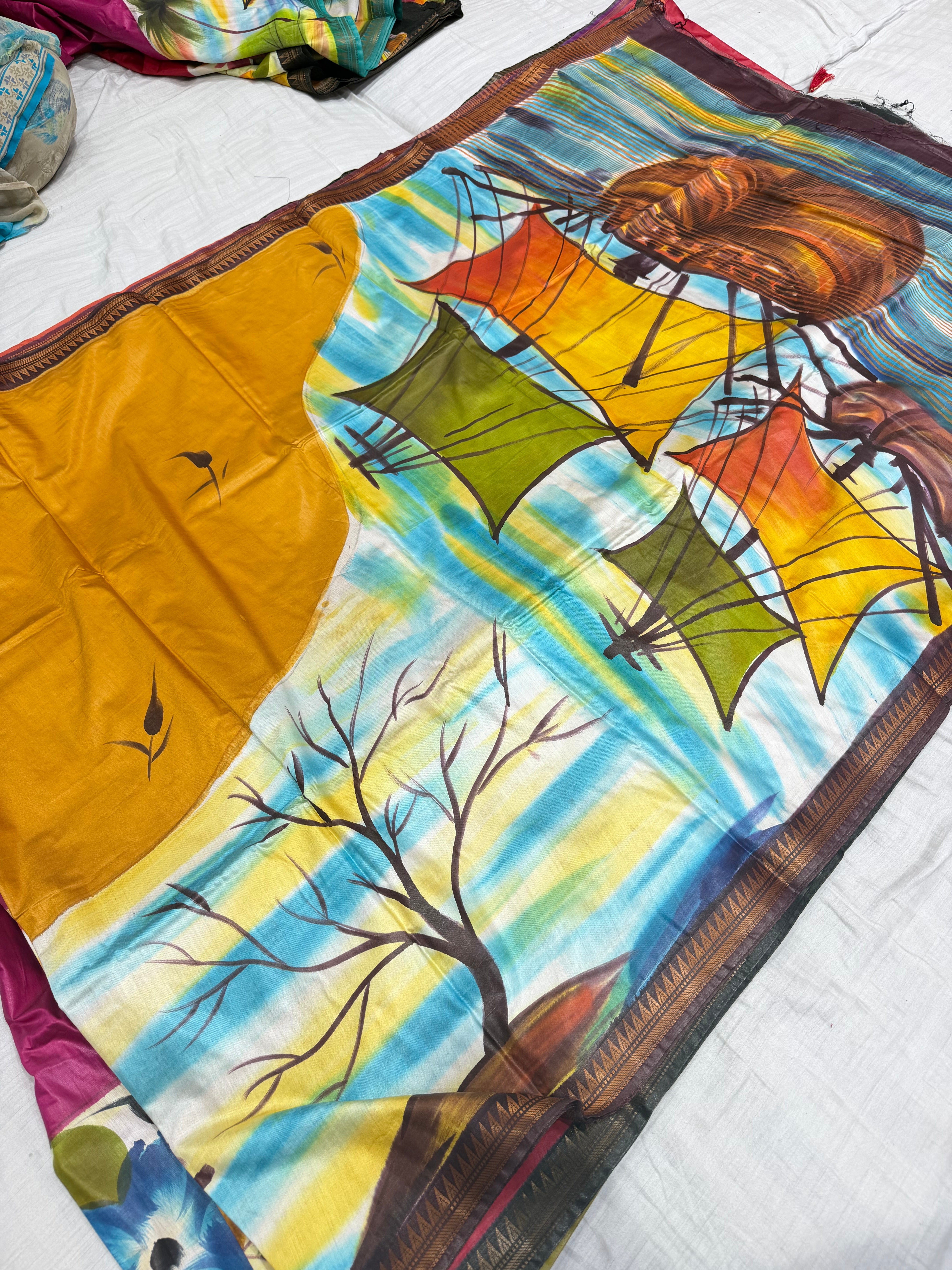 SSS-116 hand paint sarees