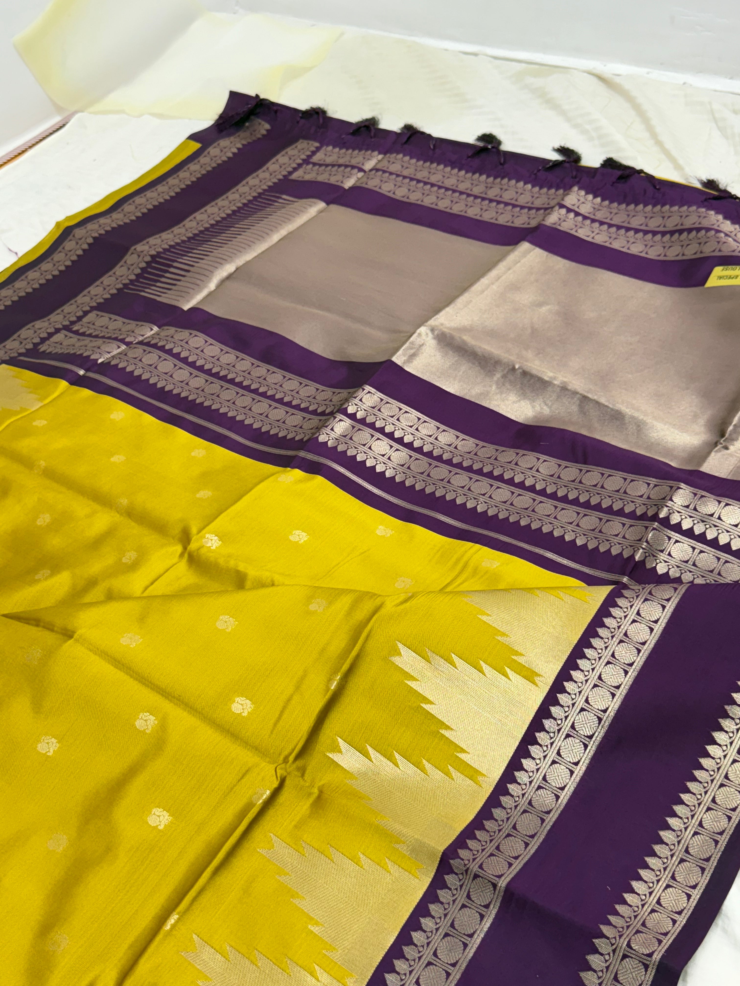 gadwal semi silk sarees